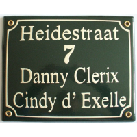 Naambord 16x20 cm horizontaal